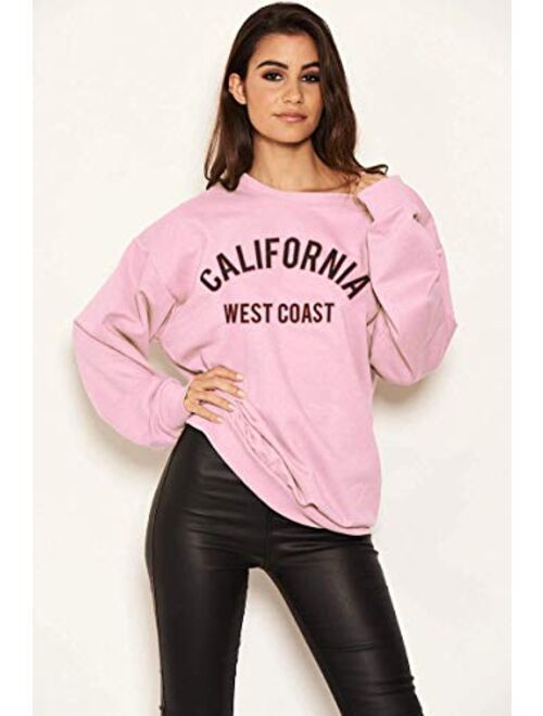 HeSaYep Womens Oversized Sweatshirt Crewneck Boyfriend Long Sleeve Pullover Letter Graphic Jumper