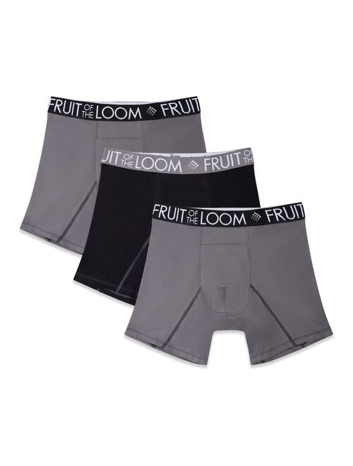 Men's Fruit of the Loom® 3-Pack Performance Cooling Cotton Boxer Briefs