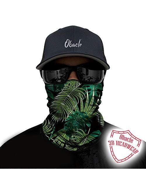 Obacle Seamless Bandana Face Mask Rave Men Women for Dust Sun Wind Protection