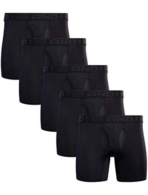 AND1 Men's Performance Compression Boxer Briefs (5 Pack)