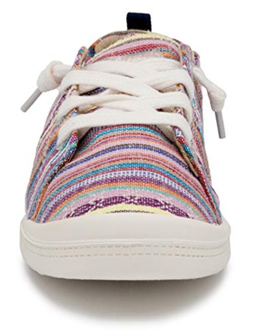 Sugar Women's Genius Comfortable Slip On Sneaker Shoe with No-Tie Laces and Cute Design