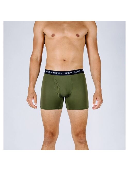 Pair of Thieves Men's Camouflage Boxer Briefs 5pk - Gray/Green/Navy