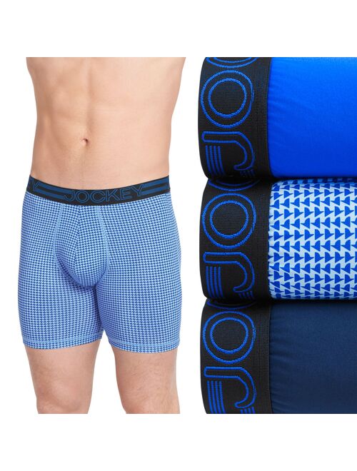Men's Jockey® 3-pack Active Microfiber Midway Boxer Briefs