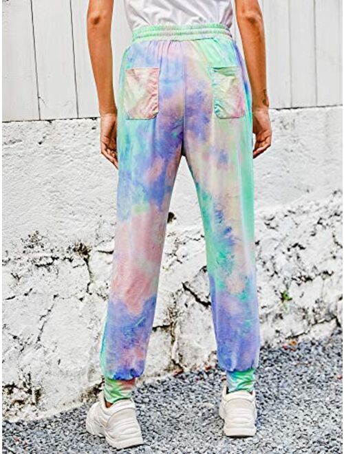 Hibluco Women's Comfy Pajamas Pants Loose Drawstring Lounge Pants Casual Joggers