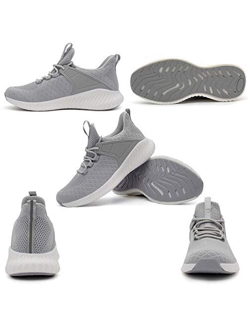Akk Womens Running Workout Shoes - Non Slip Lightweight Gym Mesh Sneakers for Walking, Tennis, Training, Outdoor Sport