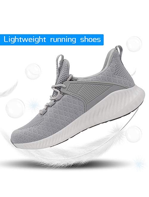 Akk Womens Running Workout Shoes - Non Slip Lightweight Gym Mesh Sneakers for Walking, Tennis, Training, Outdoor Sport