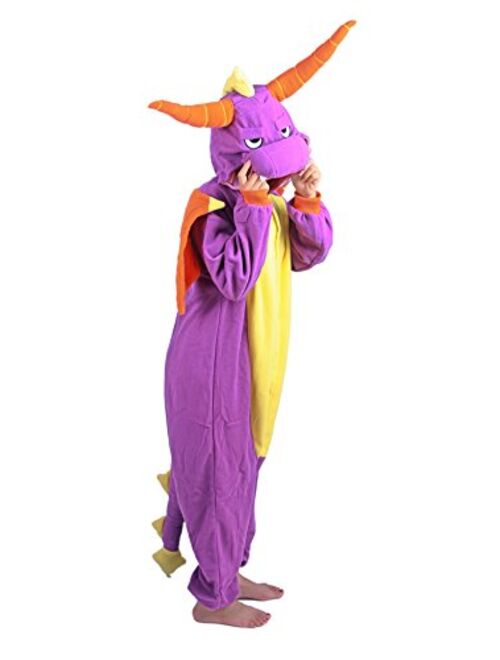 Xiqupjs Adult Onesie Dragon Pajamas Animal Coaplay Costume