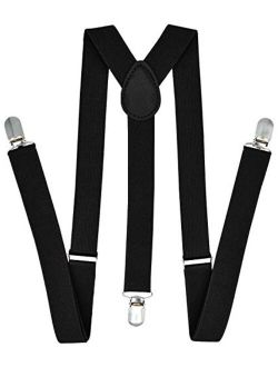 Suspenders One Size Fully Adjustable Y Shaped With Strong Boolavard® TM Braces 