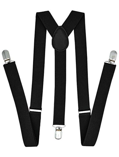 Mens Y Suspender 1920s Strong Clips Adjustable Elastic Y Back Suspender Braces