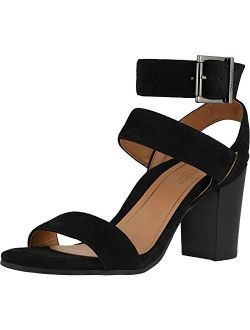 Women's Perk Sofia Open Toe Heel - Ladies Strappy Heeled Sandal with Concealed Orthotic Arch Support