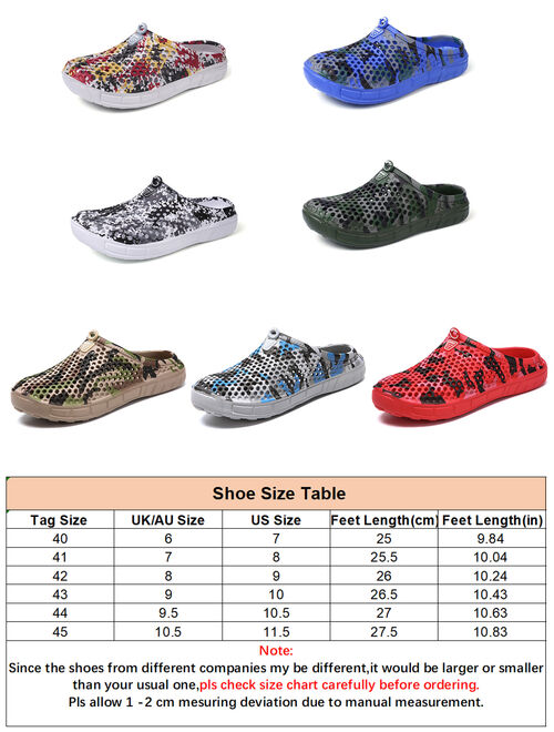 Snug Mens Slippers Slip On Shoes Clogs Sandals Rubber House Outdoor Non Slip Beach Garden Shoes
