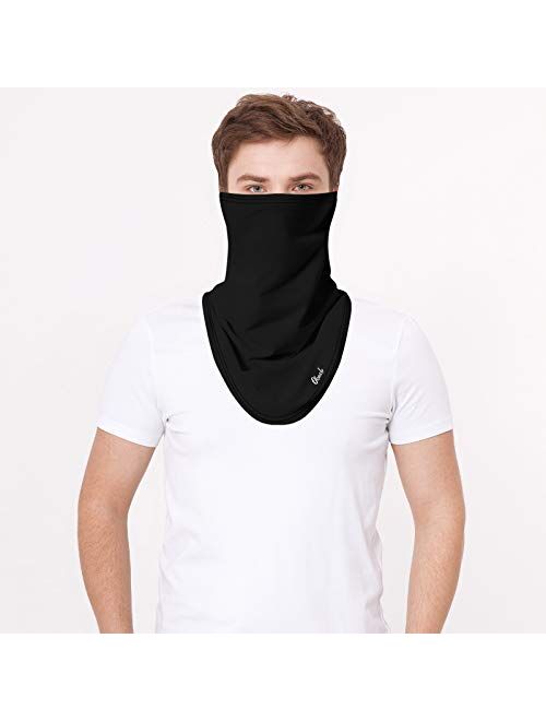 Obacle Neck Gaiter Face Mask Bandana Face Mask with Adjustable Drawstring for Men Women