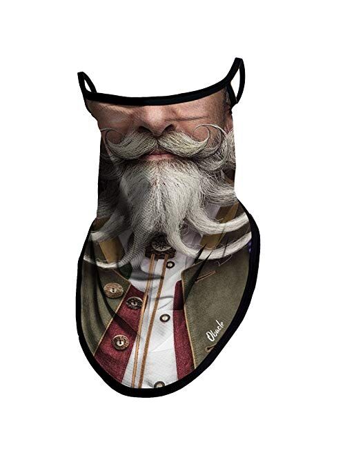 Obacle Bandana Face Mask with Ear Loops Neck Gaiter Face Mask Scarf Face Cover for Men Women