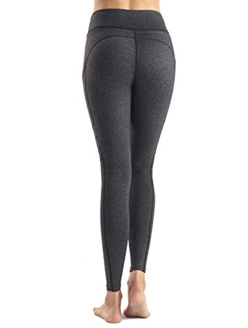 Sunzel Yoga Pants for Women with Pockets High Waist Workout Running Leggings Tummy Control 4-Way Stretch
