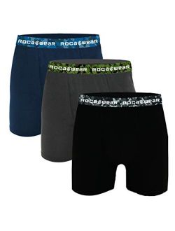 Rocawear 3-Pack Micro Modal Boxer Briefs, Comfort Fit Lightweight Underwear