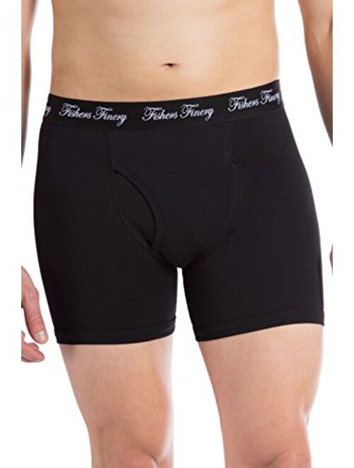 Fishers Finery Athletic Fit Modal Boxer Briefs Moisture Wicking Microfiber Underwear Multipack