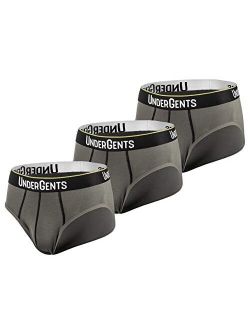 UnderGents 3-Pack Men's Brief Underwear CloudSoft Fabric with Cooling Modal