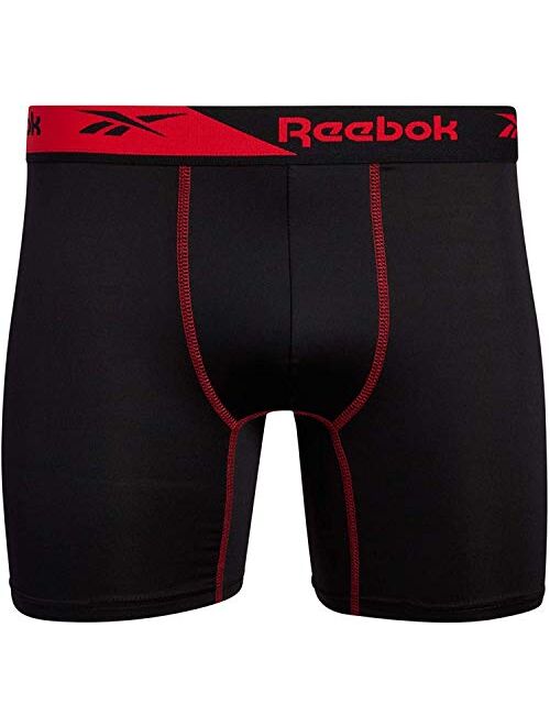 Reebok Men's Underwear - Performance Microfiber Boxer Briefs (3 Pack)