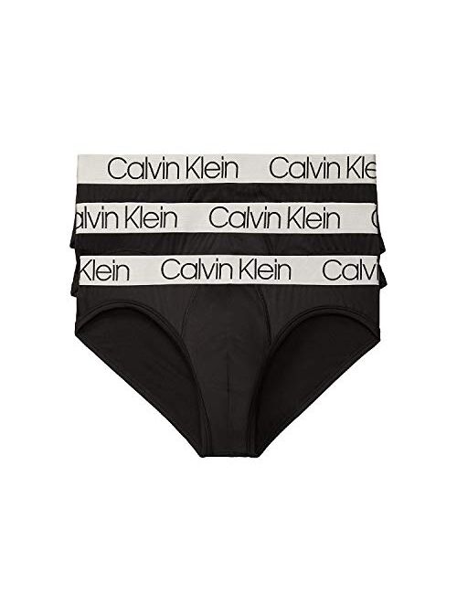 Calvin Klein Men`s Microfiber Hip Briefs Pack of 3
