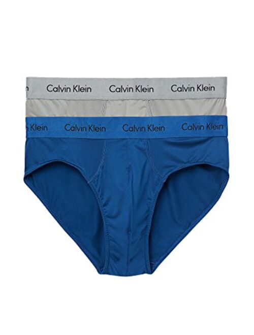 Calvin Klein Men`s Microfiber Stretch 2 Pack Hip Briefs