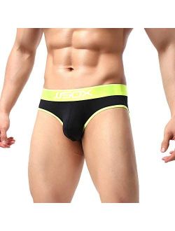 Mens Modal Underwear Briefs Comfortable Jockstrap Sexy Gay Man Underpants Back Open Sleepwear