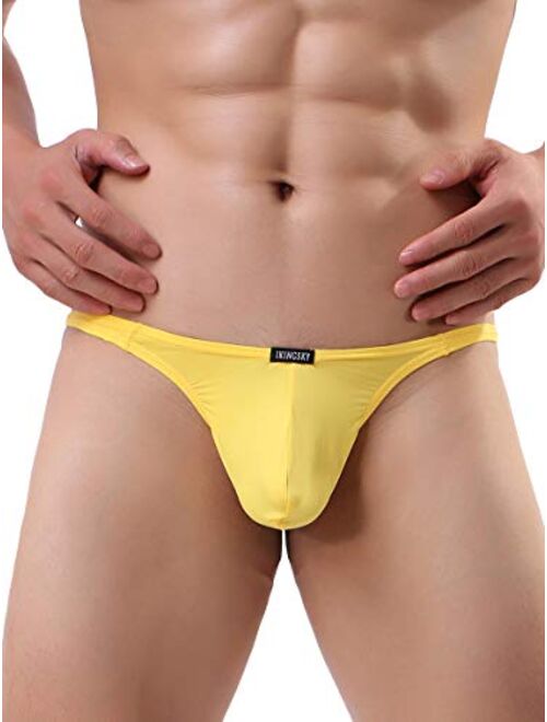iKingsky Men's Sexy Pouch G-String Underwear Sexy Low Rise Bulge Thong Underwear
