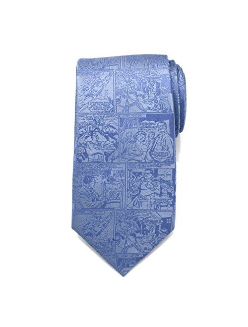 Cufflinks, Inc. Superman Comic Blue Mens Tie