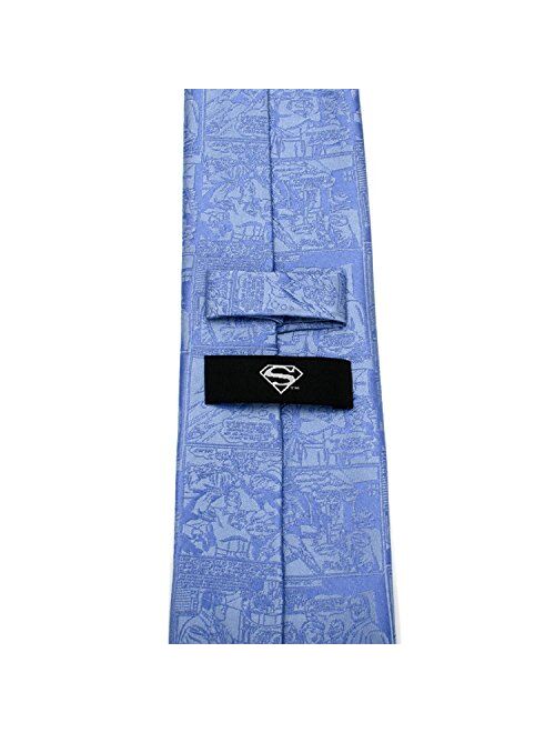 Cufflinks, Inc. Superman Comic Blue Mens Tie