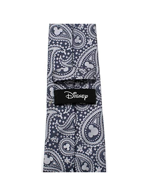 Cufflinks, Inc. Mickey Mouse Gray Paisley Mens Tie