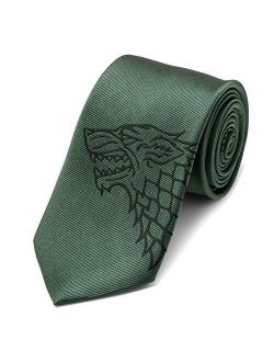 Stark Direwolf Green Men's Tie