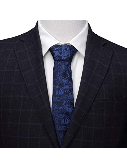 Cufflinks, Inc. Blue Batman Comic Tie
