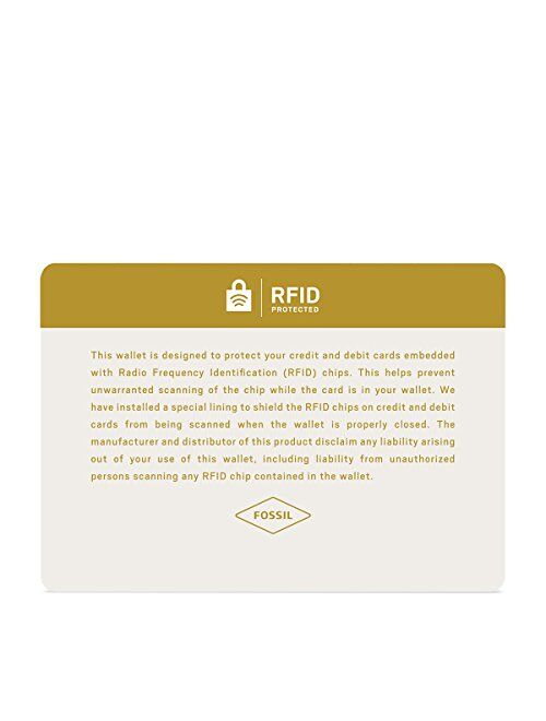 Fossil Men's Derrick Leather RFID Blocking International Combination Wallet