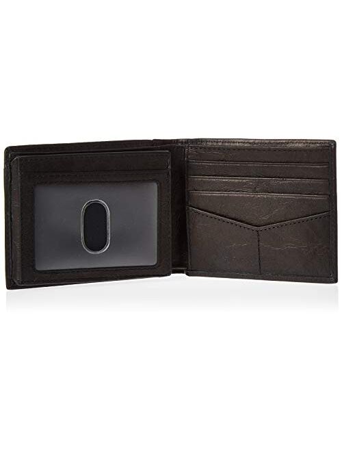 Fossil Men's Neel Leather Bifold Flip ID Wallet