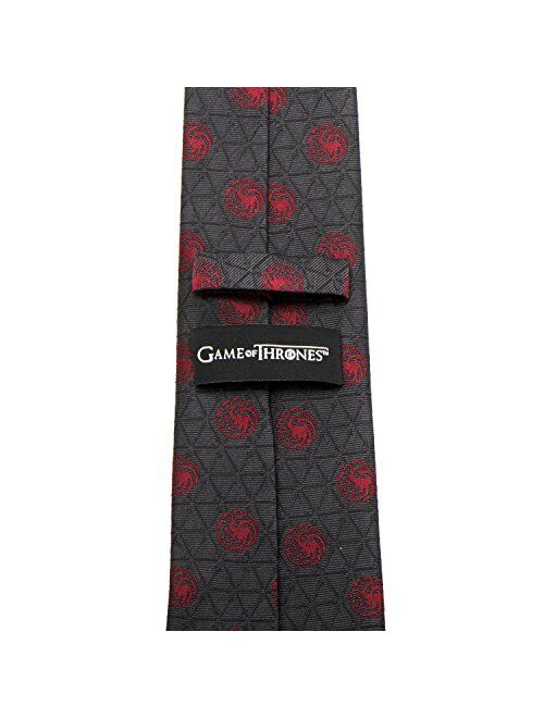 Cufflinks, Inc. Targaryen Geometric Sword Gray Men's Tie