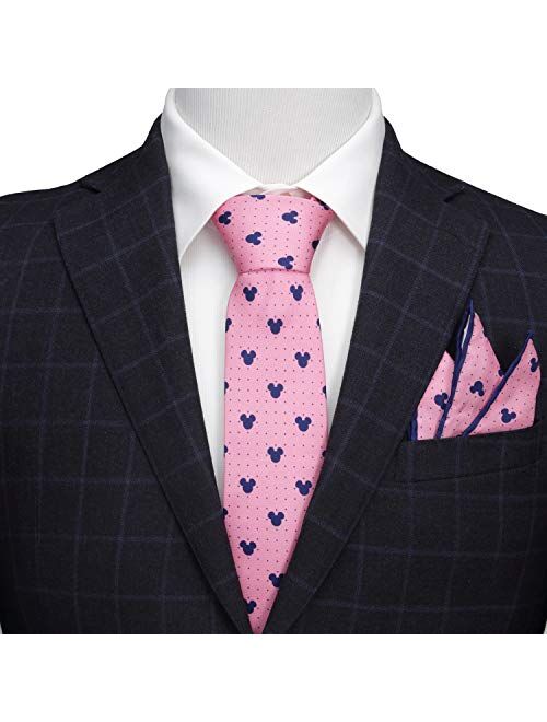 Cufflinks, Inc. Mickey Mouse Dot Pink Men's Tie