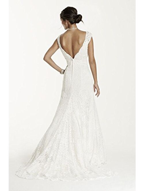 David's Bridal Sample: Beaded Lace Trumpet Gown Style AI10030205