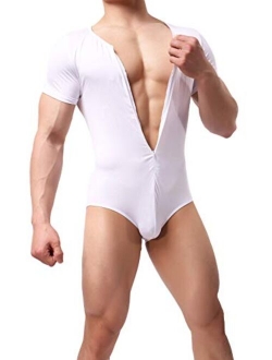 WOWHOMME Shapewear Tops Tank Bodysuit Leotard Swimwear Men's All-in-one body Underwear