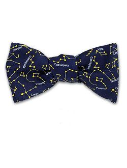 Josh Bach Men's Stars and Constellations Self-Tie Silk Bow Tie, Made in USA