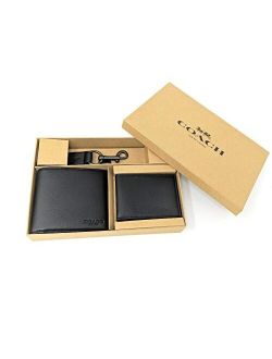 Men's Compact ID Wallet & Key Fob Gift Boxed Set