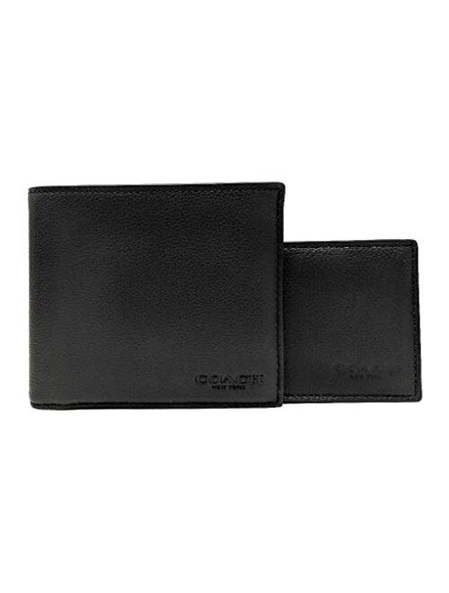 Coach Men's Compact ID Wallet & Key Fob Gift Boxed Set