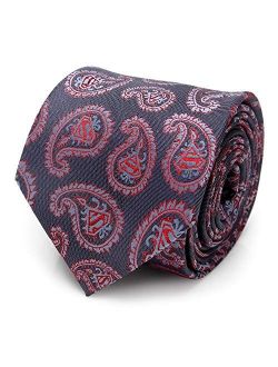 Red and Blue Superman Paisley Tie