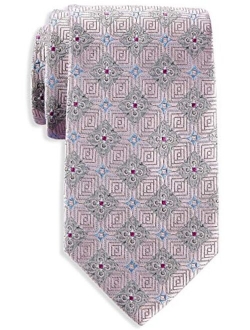 Rochester by DXL Big and Tall Square Medallion Tie