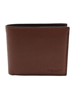 Compact ID Wallet in Sport Calf Leather (Dark Saddle) - F74991 CWH
