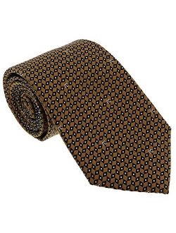 Roberto Cavalli ESZ041 01004 Golden Brown Micro Geometric Tie for Mens