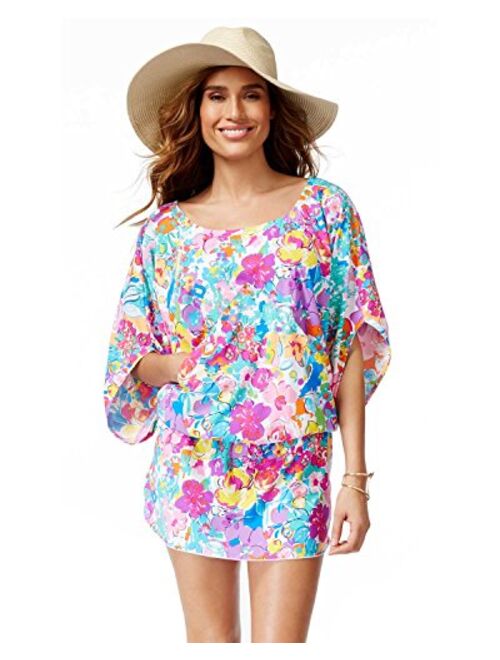 Anne Cole Women's This Bud's for You Kangaroo Pouch Caftan Cover Up