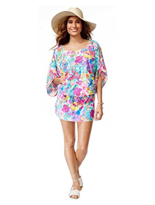 Anne Cole Women's This Bud's for You Kangaroo Pouch Caftan Cover Up