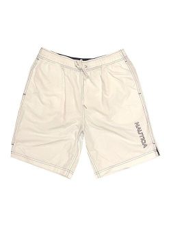 Mens Quick-Dry Logo Swim Trunk Shorts