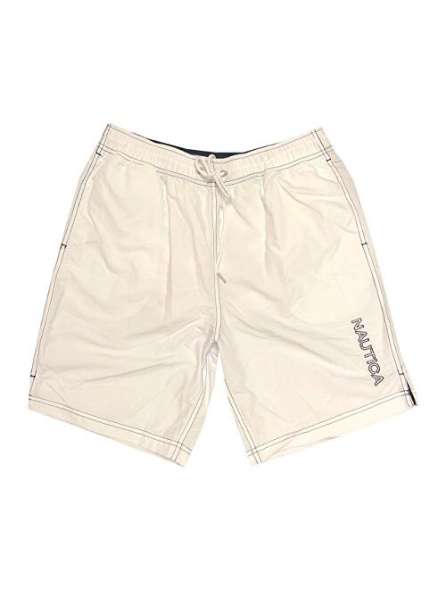 Nautica Mens Quick-Dry Logo Swim Trunk Shorts