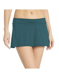 Women's Color Blast Solids Rock Swim Skirt Bottom