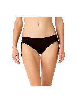 Women's Alex Solid Side Tie Adjustable Bikini Swim Bottom